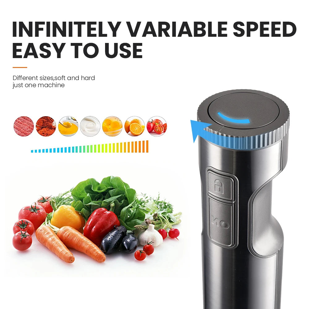 MIUI 1000W Hand Immersion Blender 4-in-1