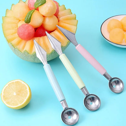 Multi-Function DIY Cold Dishes Tool Fruit Carving Knife & Watermelon Baller