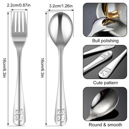 10-Piece Stainless Steel Fork & Spoon Set