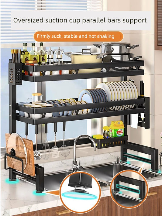 Multi-Functional Dish Rack for Kitchen