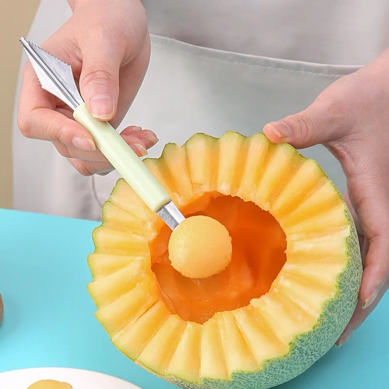 Multi-Function DIY Cold Dishes Tool Fruit Carving Knife & Watermelon Baller