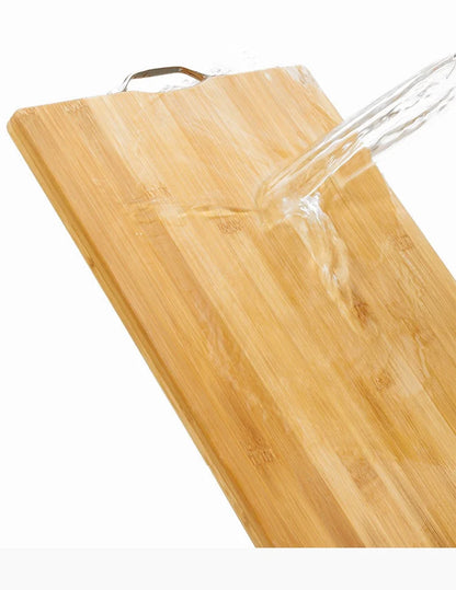 Natural Bamboo Cutting Board with Handles