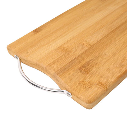 Natural Bamboo Cutting Board with Handles