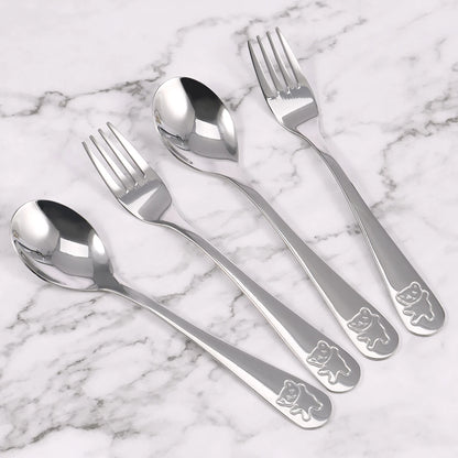 10-Piece Stainless Steel Fork & Spoon Set