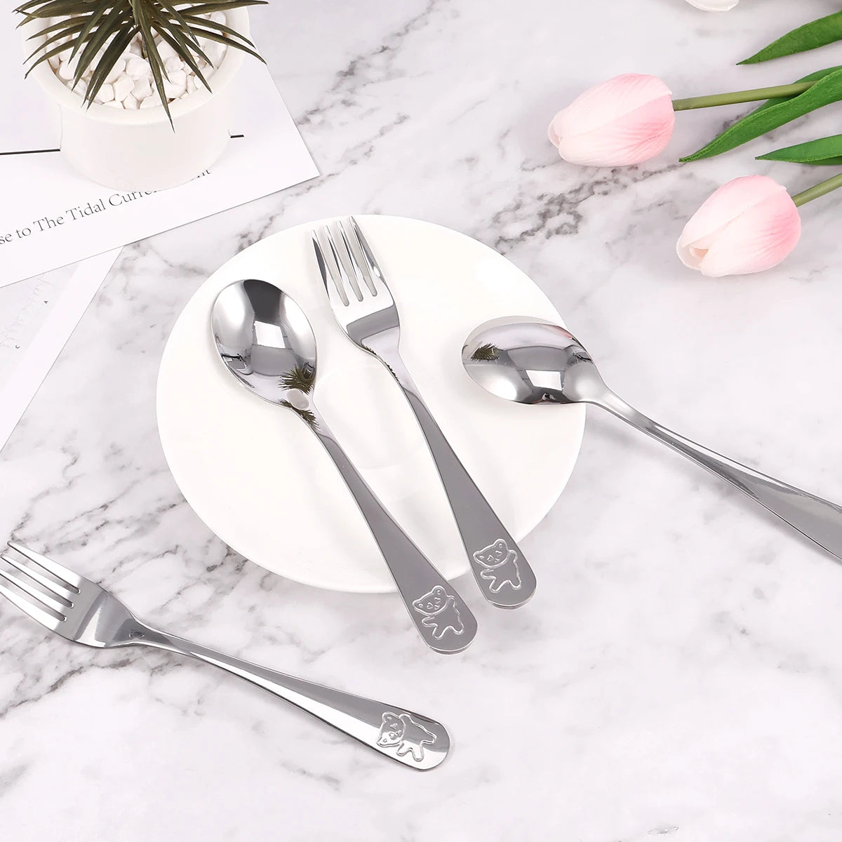 10-Piece Stainless Steel Fork & Spoon Set