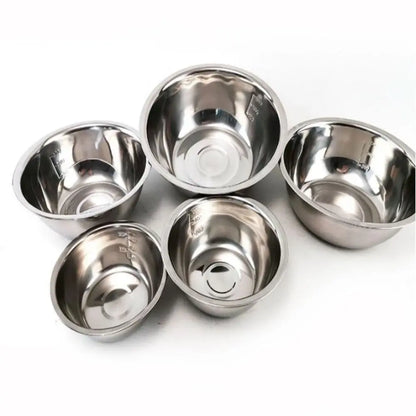 5 PCS Stainless Steel Mixing Bowls Set