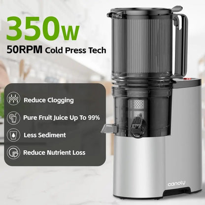 Cold Press Juicer with 5.4" Juicer Machine