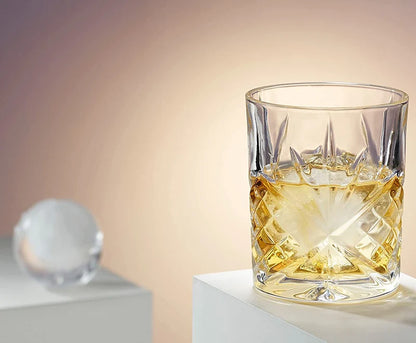 1-Piece Whiskey Glass Old Fashioned Rocks Glass Tumbler for Cocktail, Scotch